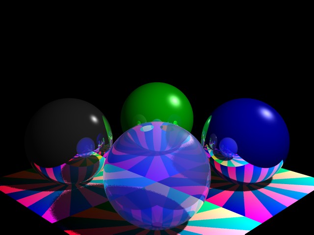 Raytraced spheres